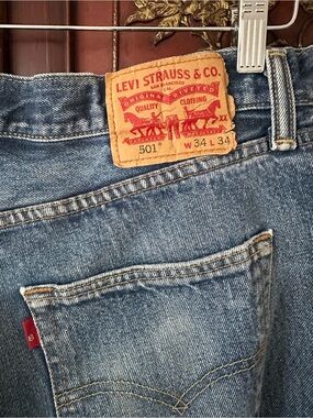 Levi's 501 Straight Men’s Jeans - Light Blue Denim